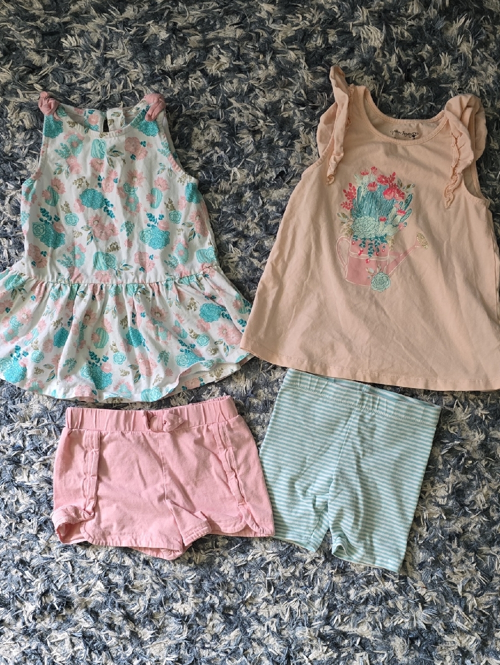 Cynthia Rowley Toddler 4 Piece Tank And Short Set.